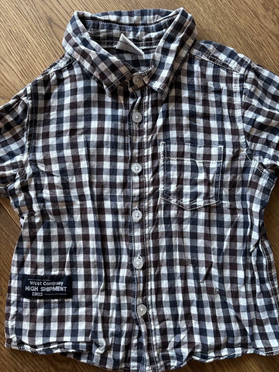 Camicie, T-shirt & Polo: Hemd Gr. 86/92, kariert – Usato da Horgen venduto da Rafnaf 2
