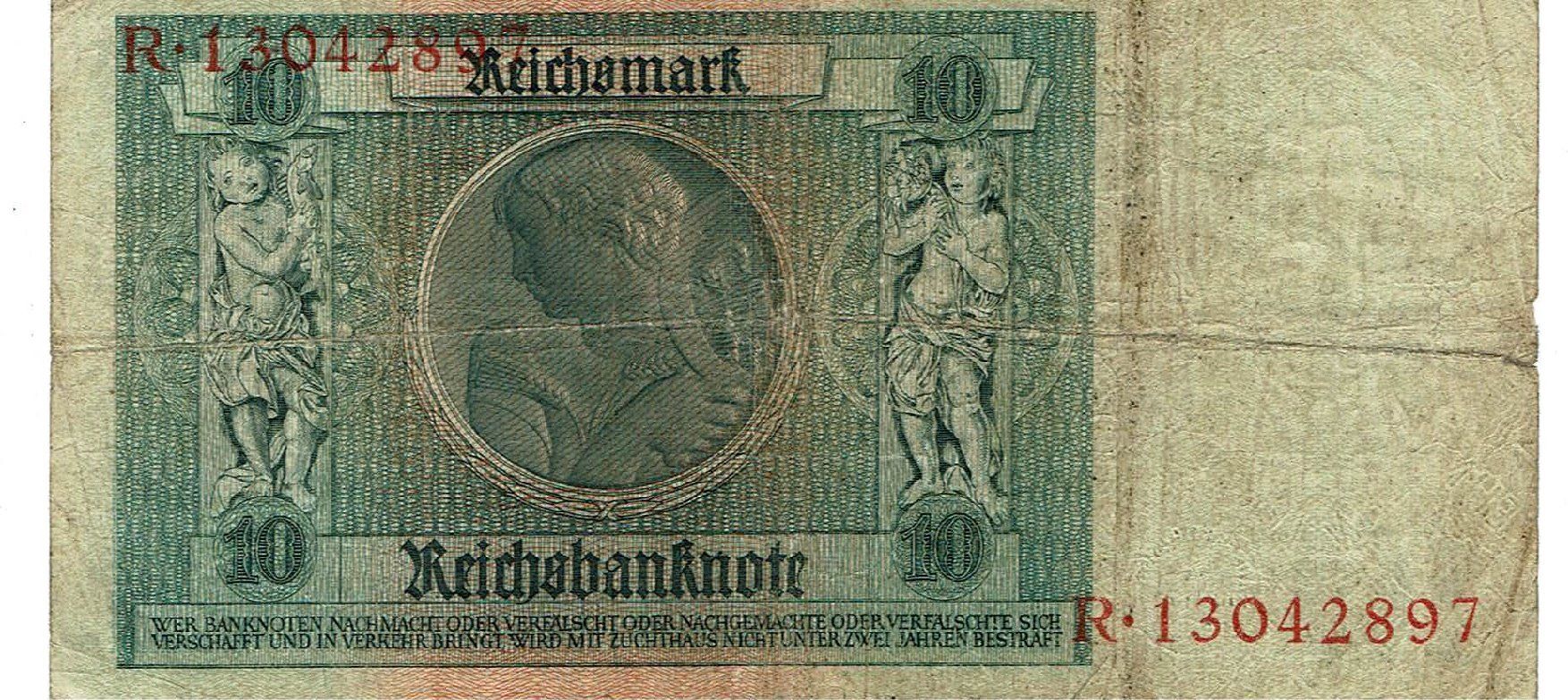 Banconote: Berlin 10 Mark 22.01.1929 SS Serie R – Usato da Steffisburg venduto da ber_8htf 1
