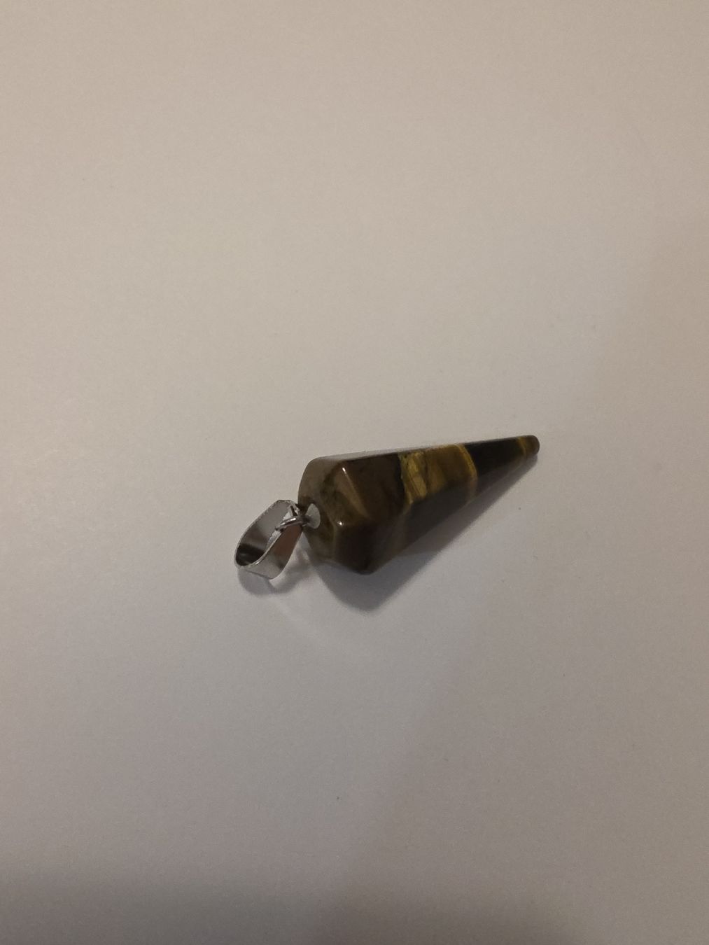 Minerali & Pietre curative: Tigerauge Pendel 3 x 1cm. – Nuovo e nell'imballaggio originale da Menziken venduto da Mirager 2