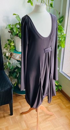 Géniale tunique DECA originale Lagenlook, violet taupe, t. M