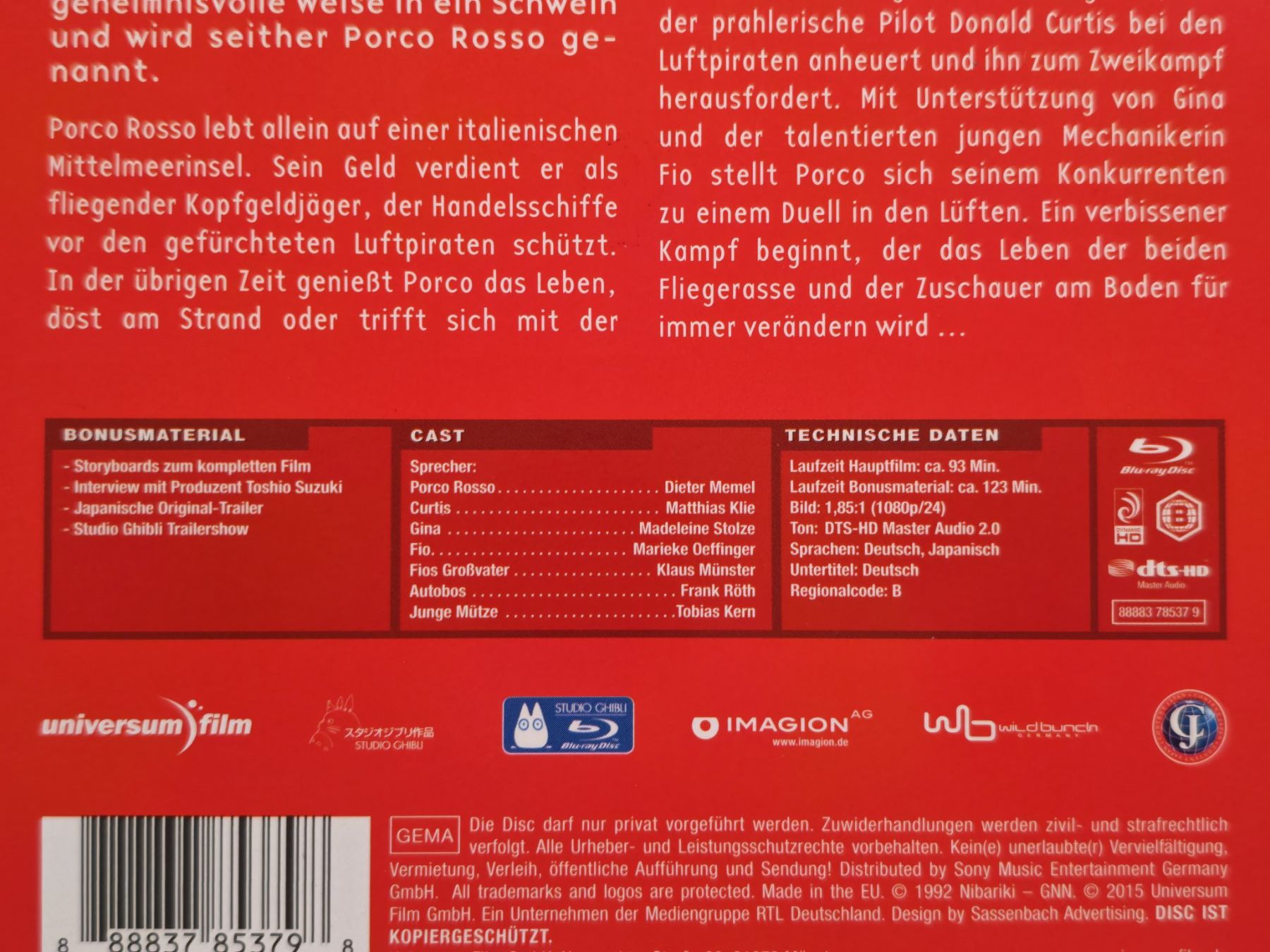Tous les DVDs: Porco Rosso – D'occasion à Liestal par Kratzilla 3