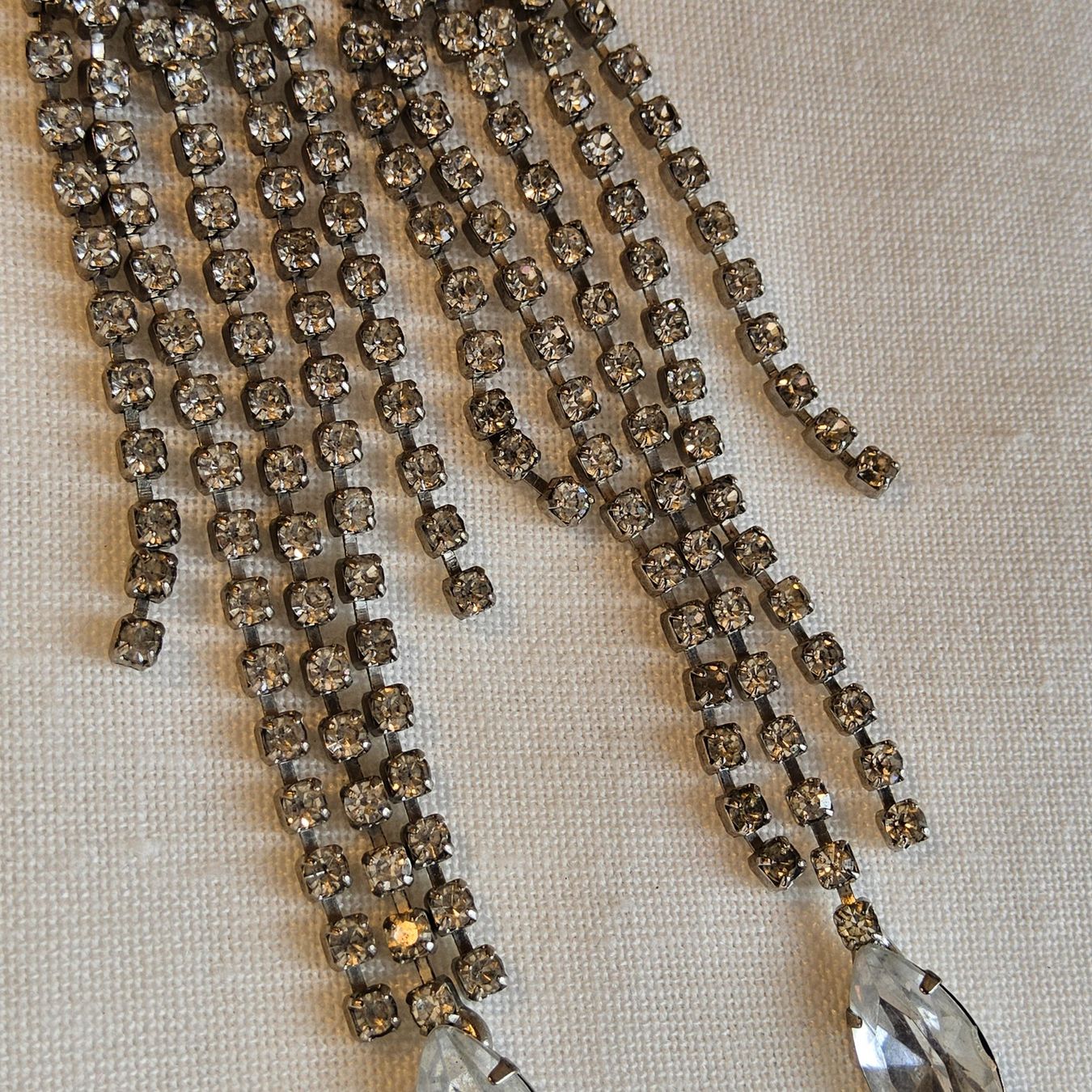 Orecchini pendenti & Orecchini a lobo: Vintage elegante Strass Ohrhänger – Usato da Zürich venduto da helsan 3