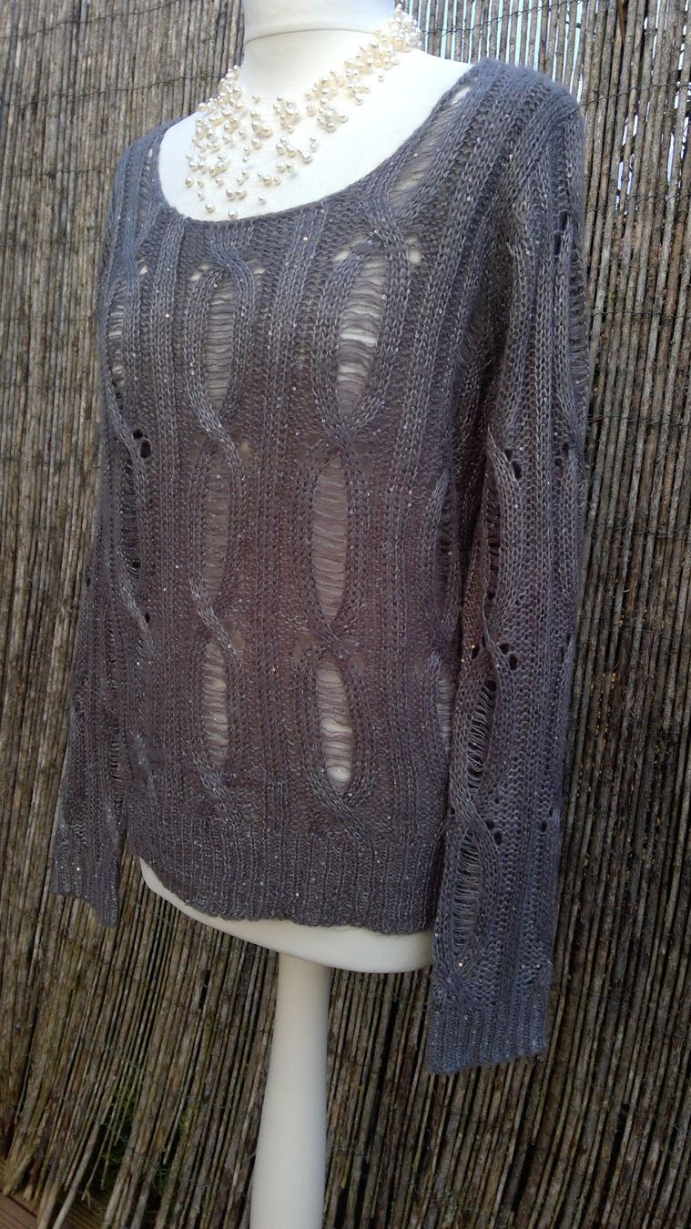 Maglioni & Felpe: Pullover en maille gris foncé & sequins brillants, taille M – Nuovo (secondo la descrizione) da Agiez venduto da chouchanelle 2