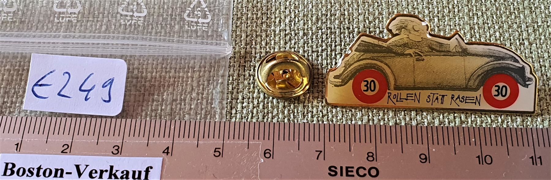 Spille: E249 - Pin VW Käfer 30 KMH Rollen Rasen – Usato da Reinach BL venduto da Boston-Verkauf 2