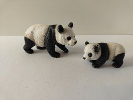 Schleich Panda Pandabär Familie Wild Life Safari Zoo