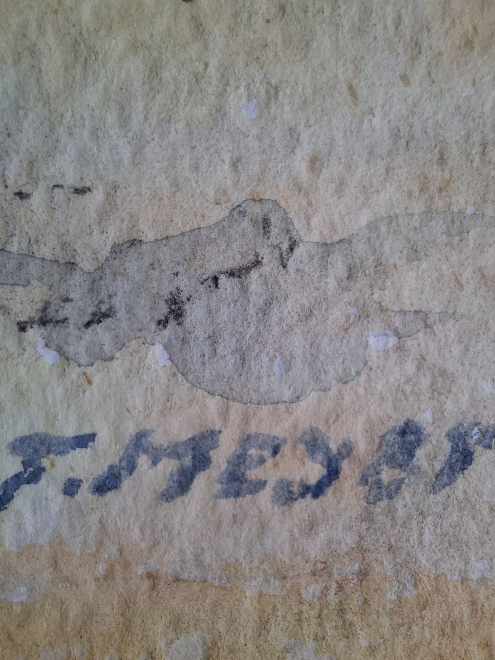 Dipinti: Aquarell Ferdinand Meyer-Streiff Eggstock Sernft 1987 GL – Usato da Rheinfelden venduto da Badelus 1