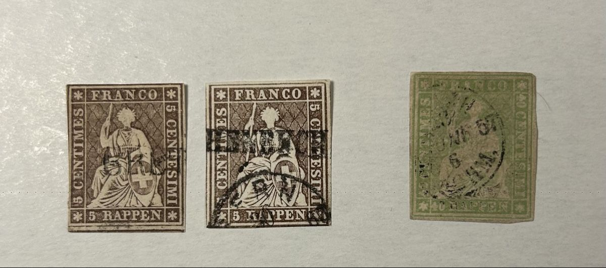 Tutti i francobolli: 2 Strubel +1 gratis Strubel 22D, 22G, 26C – Usato da Bern venduto da mon_622y