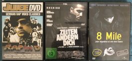 3 Rap DVD's (German Rap Video, Bushido, 8-Mile Eminem)