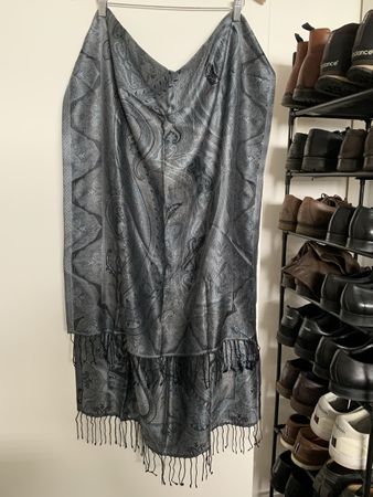 Scarf, silk, size 73x185, new