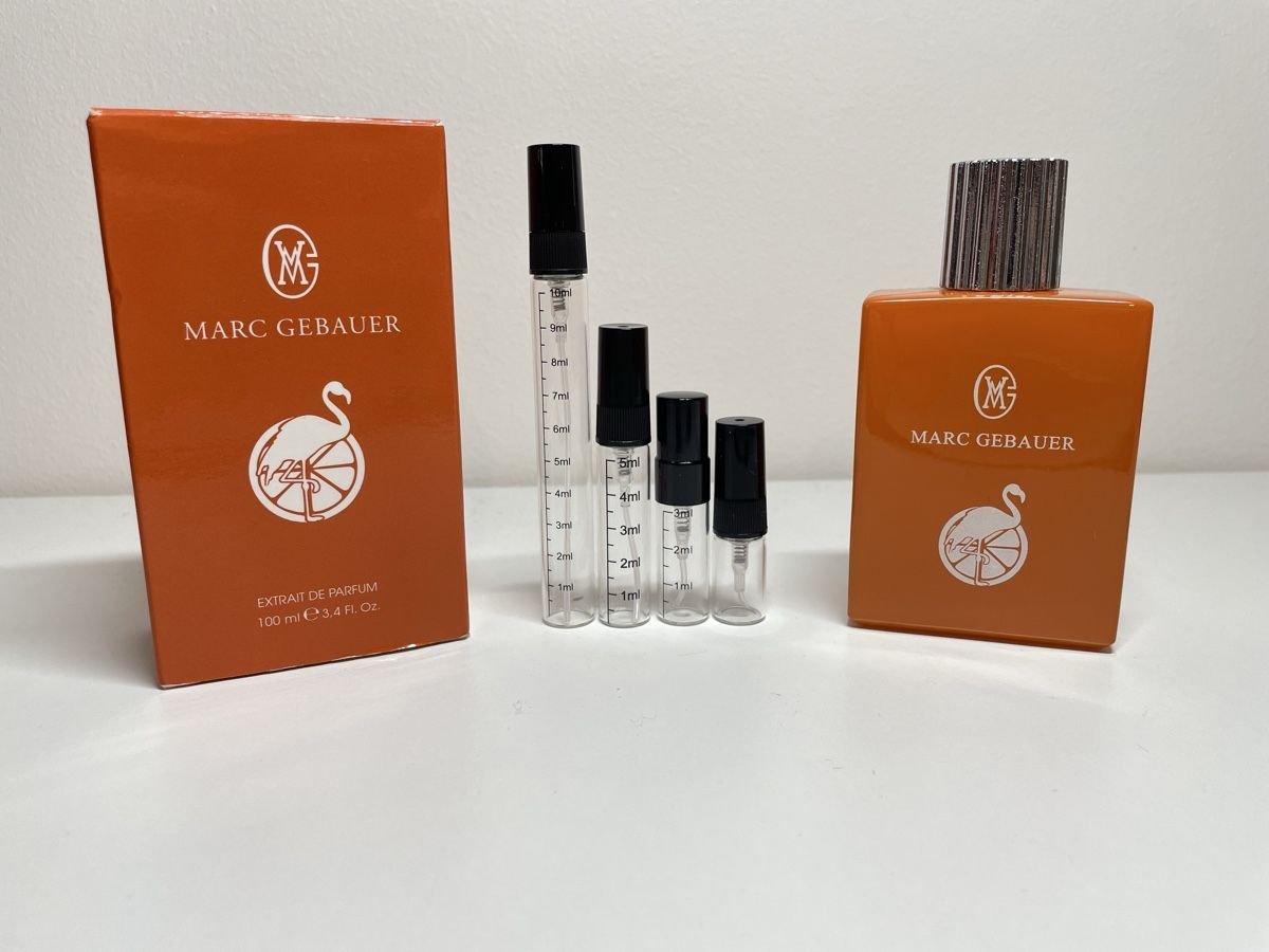 Marc Gebauer Profumi & Eau de Toilette: Parfümprobe Orange Flamingo 5ml – Usato da Laufen venduto da jer_zr9c
