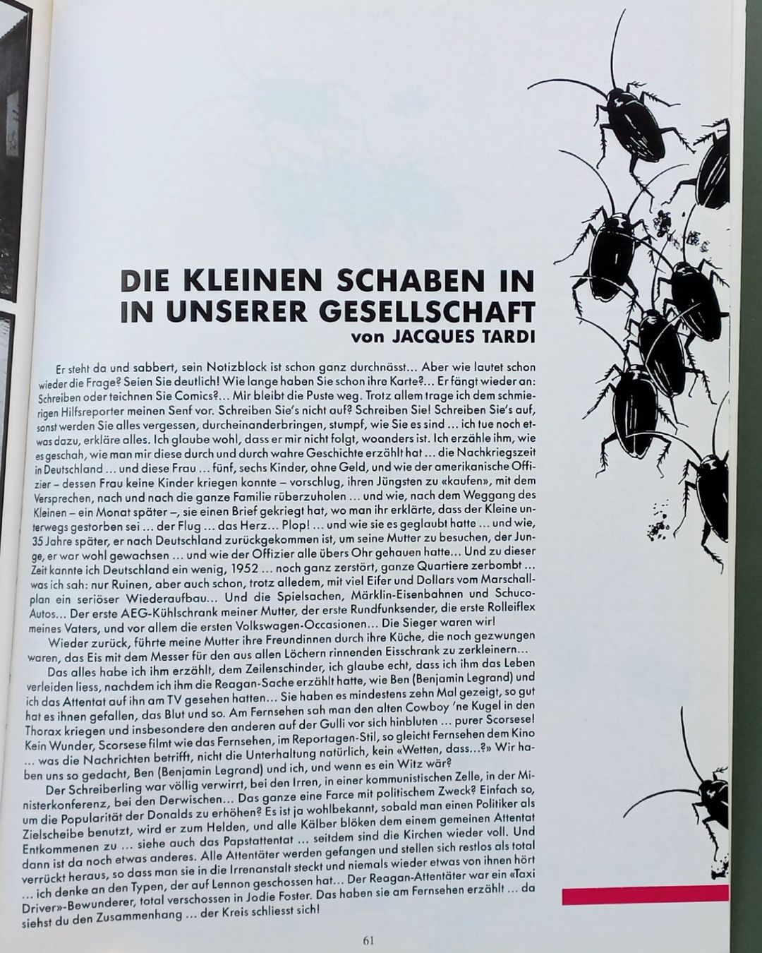 Fumetti: Comic - Der Kakerlaken Killer - deutsch – Usato da Niederuzwil venduto da lubimaja 3