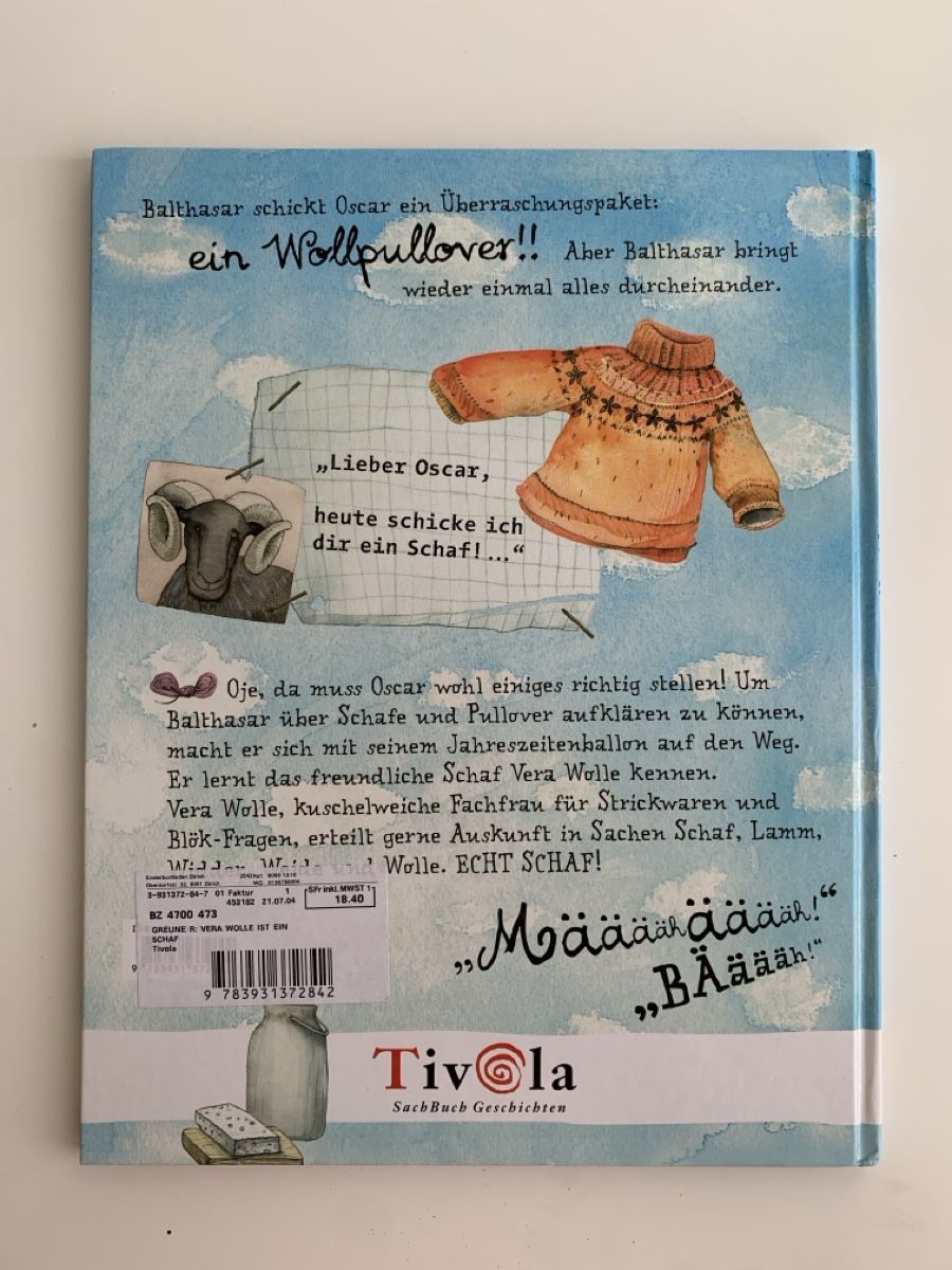 Libri: Vera Wolle ist ein Schaf Tivola – Nuovo (secondo la descrizione) da Ebikon venduto da phi_kjk8 1