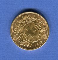 (1963) 20 Fr. 1913 Vreneli Top Stgl Gold