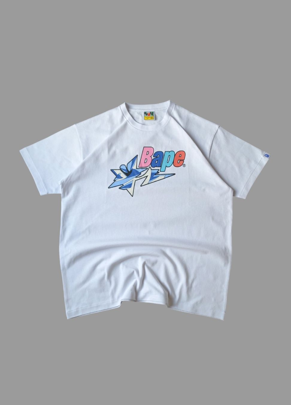 Bape T-shirt: BAPE Shooting Star Tee 'White' (L) – Nuovo e nell'imballaggio originale da Chamoson venduto da Sapoloshop