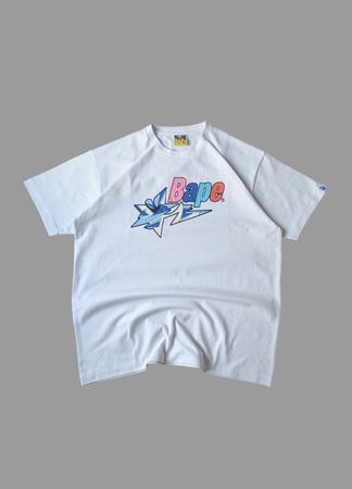 BAPE Shooting Star Tee 'White' (L)