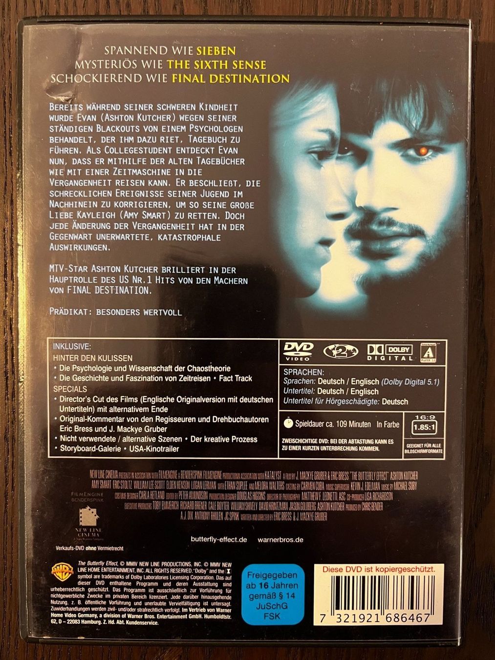 Tutti i DVDs: Butterfly Effect – Usato da Zürich venduto da FilmFreunde 1