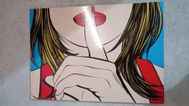 Tableau peinture IKEA SOLMYRA Ssshh  50x70