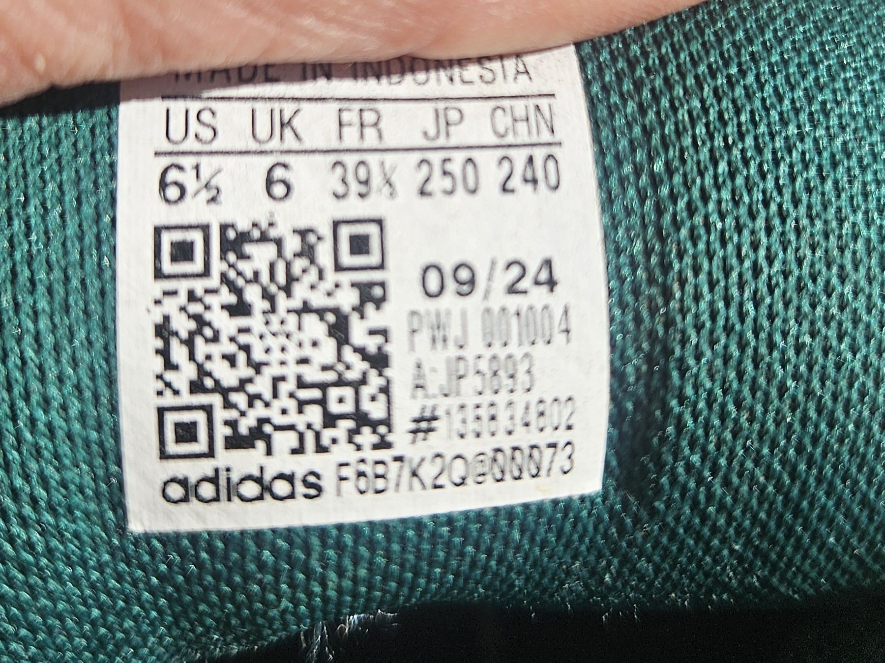 Adidas Scarpe da uomo: Adidas Sneaker Gr. 39 1/3 grün – Usato da Grabs venduto da ricolino12 3