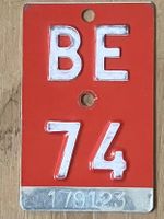 BE 74 - VELONUMMER - FAHRRADSCHILD - PLAQUE DE VELO - BE 74