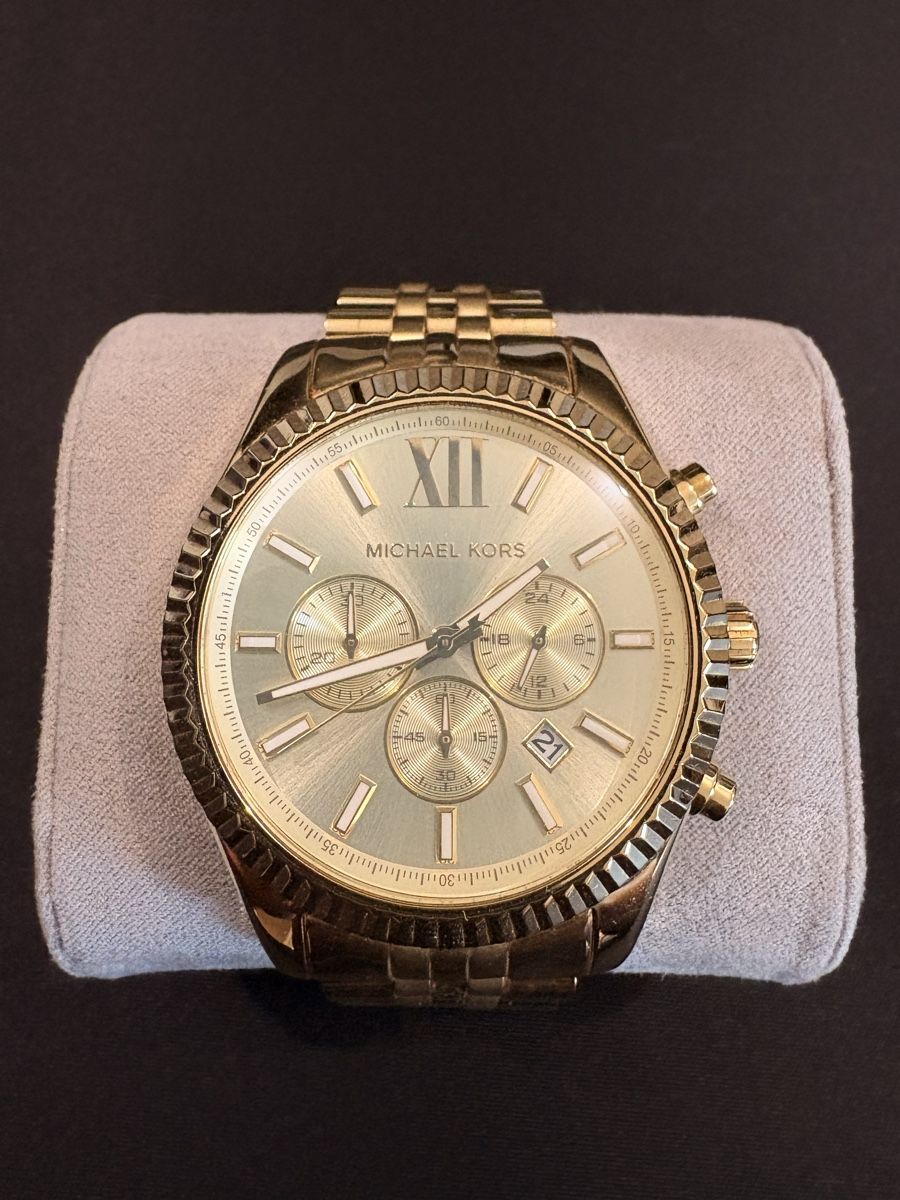 Michael Kors Uhren: Michael Kors Lexington Gold – Gebraucht aus Stäfa von nic_k5nw
