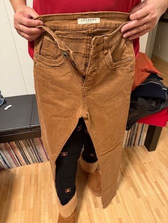 Braune Damenjeans Gr. 36 Lexxury