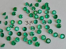 NEW PRICE / LOT de 1 CT EMERAUDES BRESILIENNES 3,4 mm