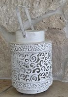 Laterne weiss Metall EGLO mit Kabel und Schalter