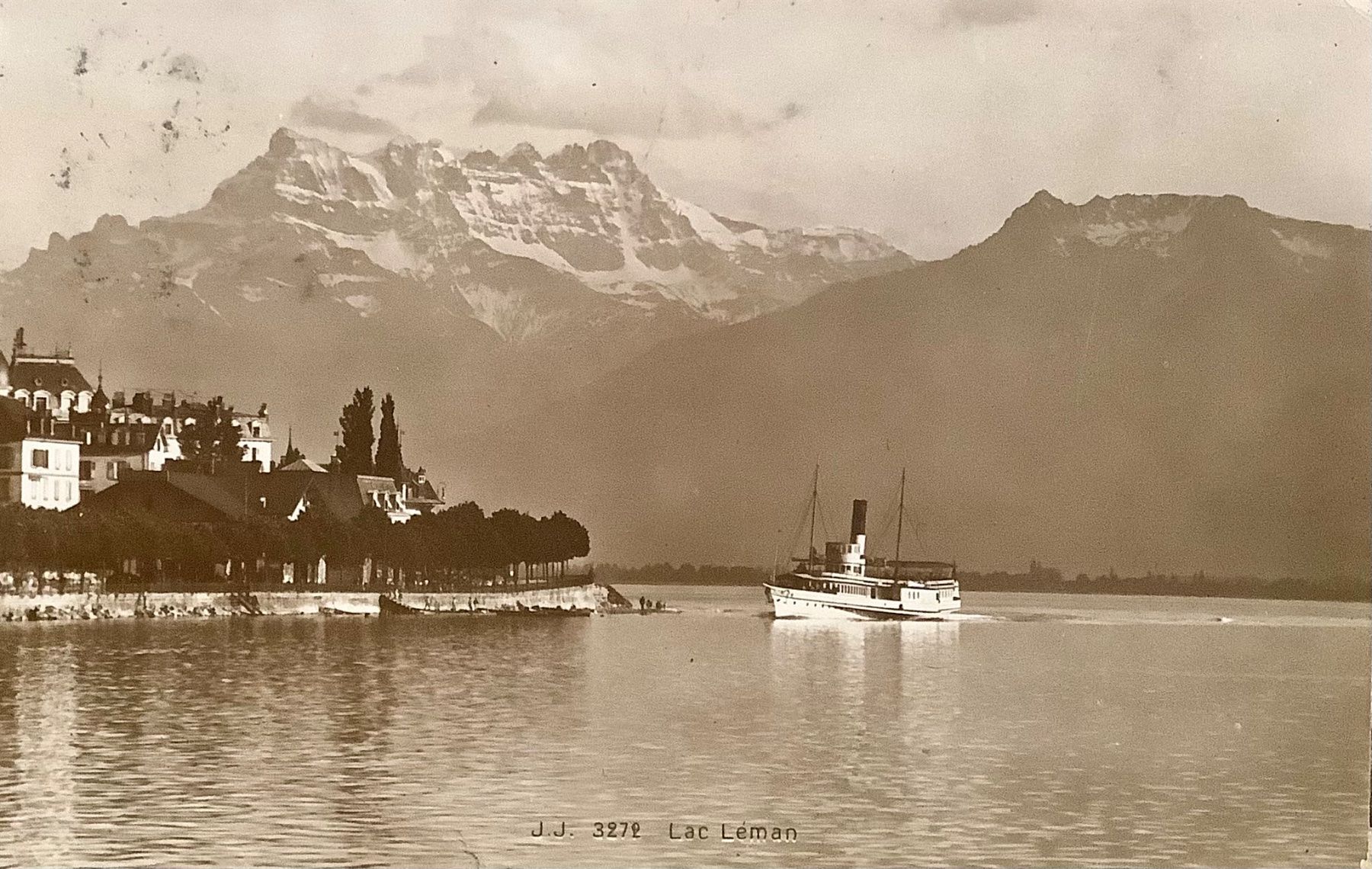 Ansichtskarten: 1916 - LAC LEMAN - Dampfschiff – Gebraucht aus Root von ENGLAND-TREASURES 1