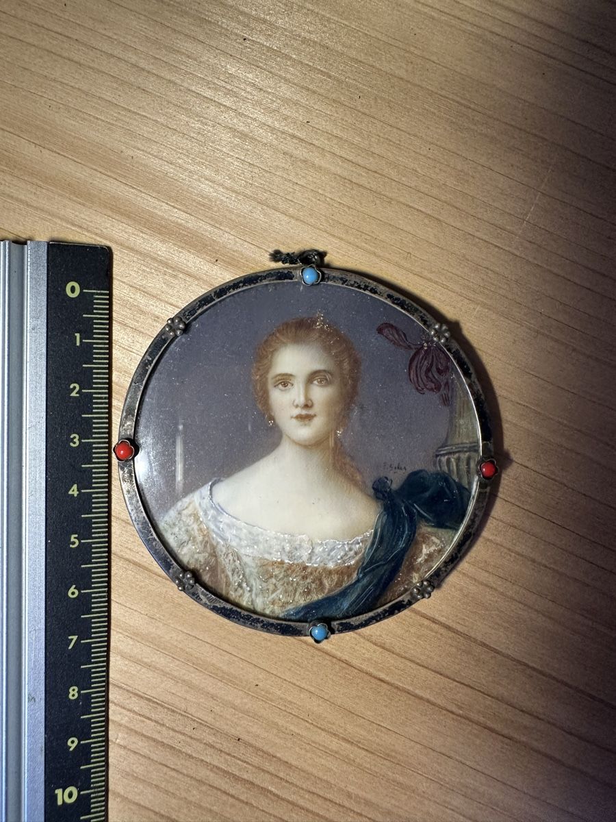 Dipinti: Miniatur Portrait Dame – Usato da Winterthur venduto da Bb69 2