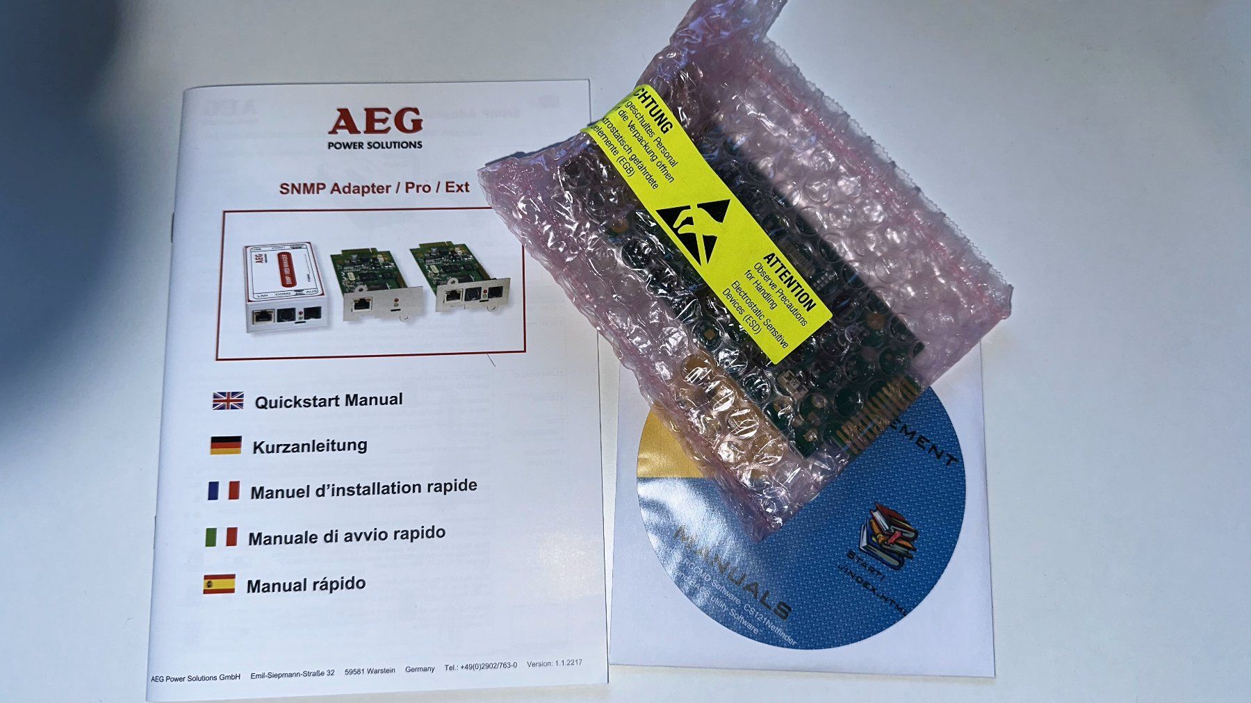 Server: AEG Power Solutions USV Ethernet SNMP Adapter – Nuovo e nell'imballaggio originale da Metzerlen venduto da Delmatto