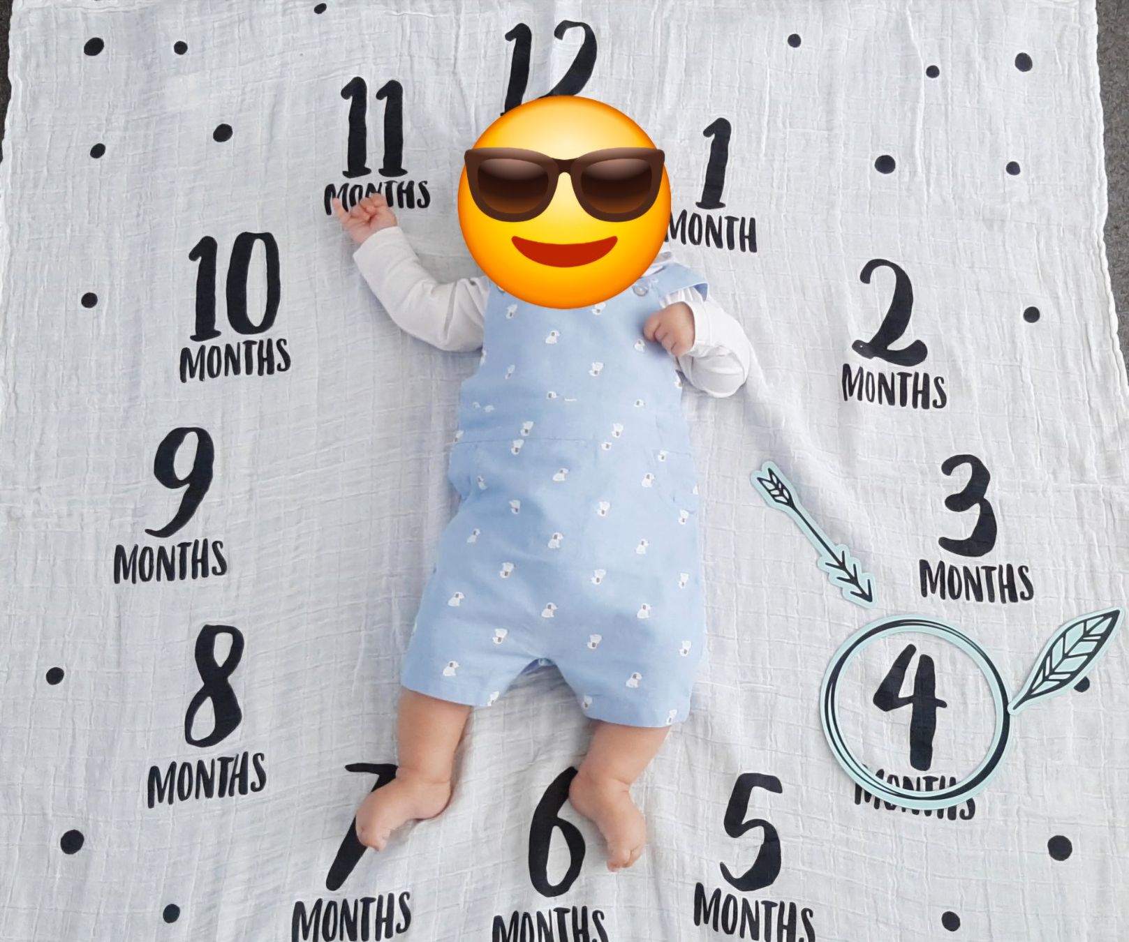Coperte: Baby Meilenstein Decke – Usato da Suhr venduto da Nessie88