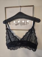 Spitzen-Bralette schwarz Groesse XL neu