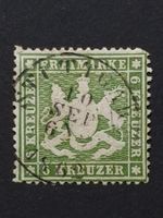 A.D Württemberg Mi-Nr.18 y gestempelt geprüft BPP min 140 Fr