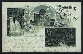 Litho Chaux-de-Fonds, La Synagogue /Syna