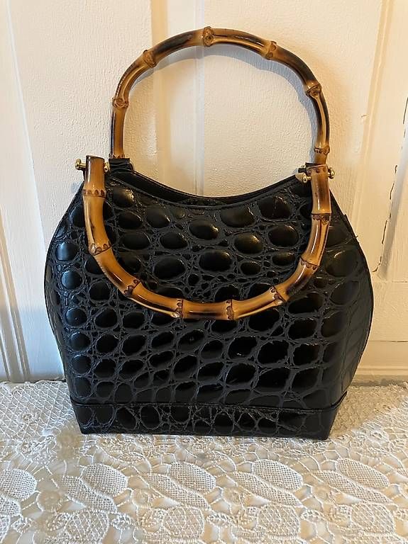Borse da donna: Exklusive Vintage - Handtasche mit Bambusgriff – Usato da Jenaz venduto da inf_zbx8