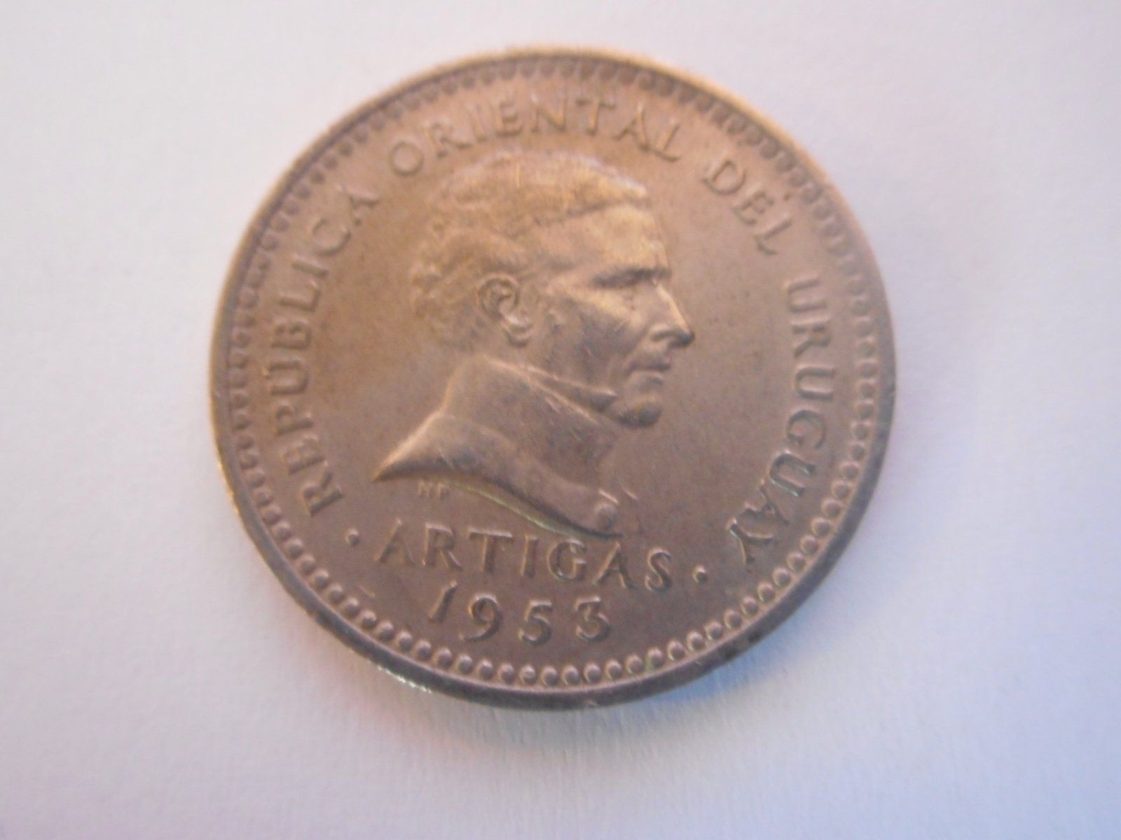 Tutti le monete: 1953 Uruguay 5 Centimos vorz  rar – Usato da Kriegstetten venduto da pizlad2010 3