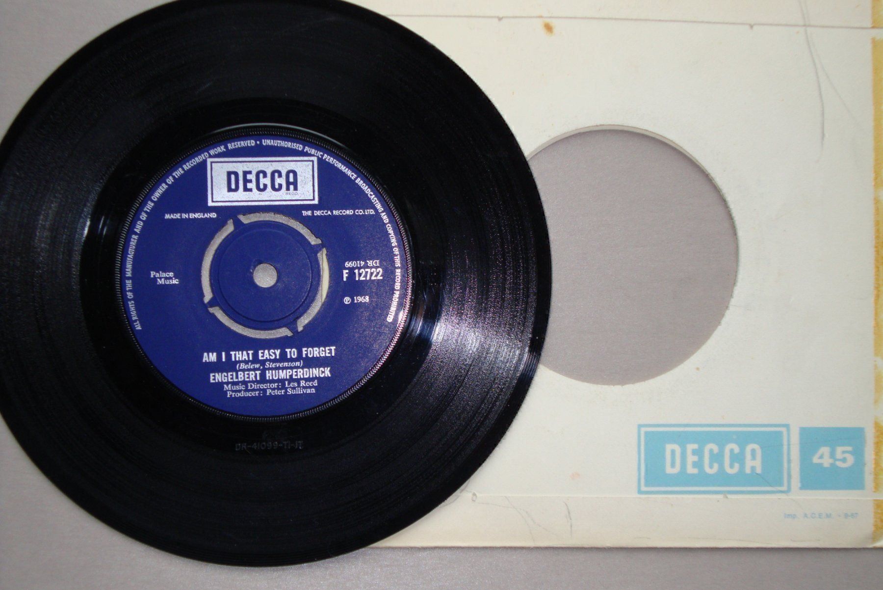 Dischi in vinile: ENGELBERT HUMPERDINCK - PRETTY RIBBON – Usato da Bern venduto da Uli_10_11 1