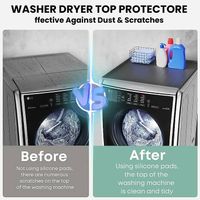 Tapis protège lave linge en silicone 