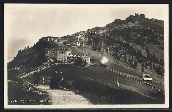 Cartes postales: AK Rigi-Staffel, Ansicht mit Kulm, 1921 – D'occasion à Berlin par bartko-reher