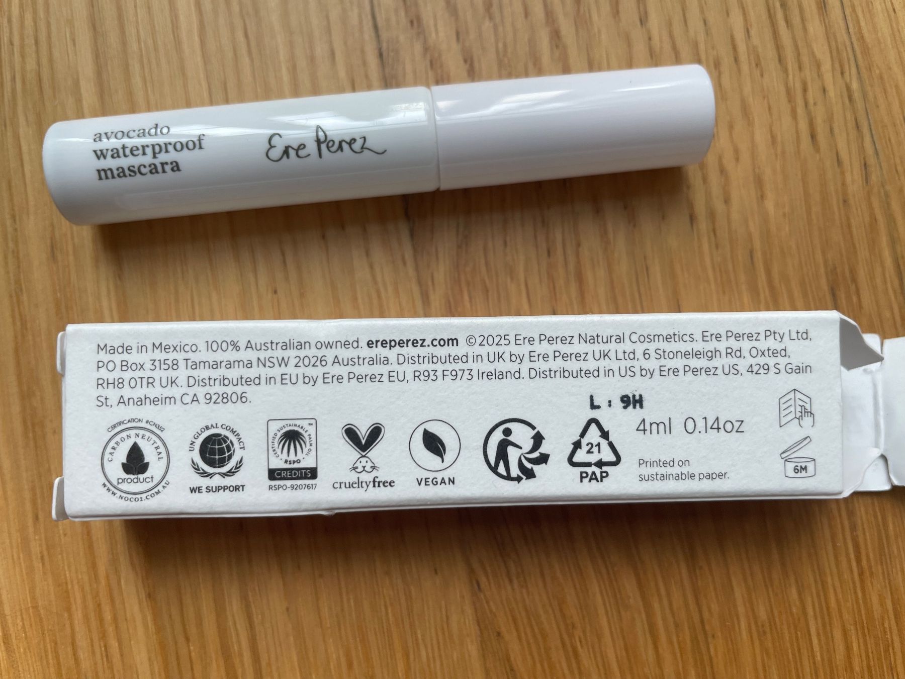 Make-up: Ere Perez Avocado Waterproof Mini Mascara NEW – Nuovo e nell'imballaggio originale da Dübendorf venduto da Mangia14 1