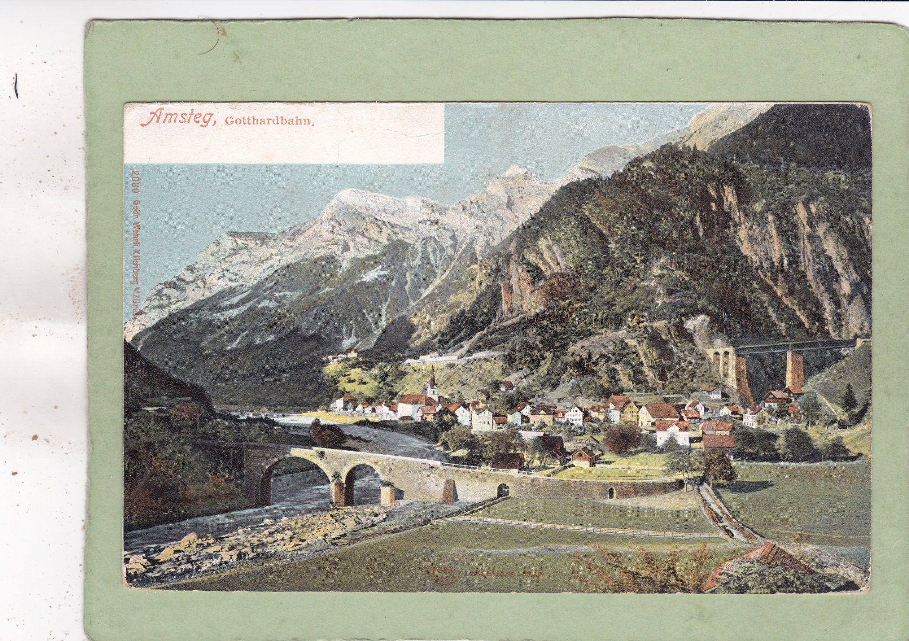 Cartoline postali: Amsteg Gotthardbahn – Usato da Herisau venduto da Lisegrat2008