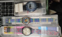 3 Swatch Uhren mit Nagel neue Batterien