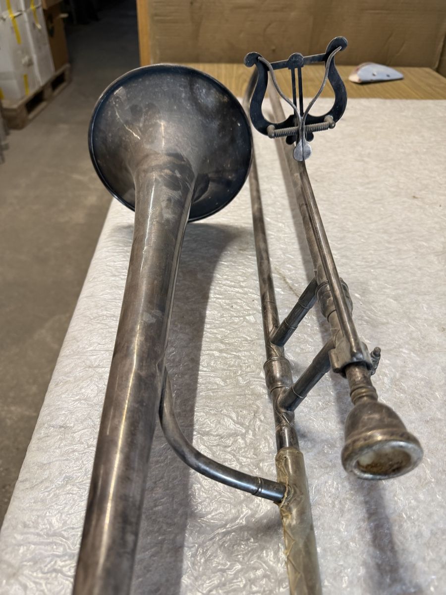 Vintage Musikinstrumente: Alte Vintage Posaune – Gebraucht aus Plasselb von MatthD 2