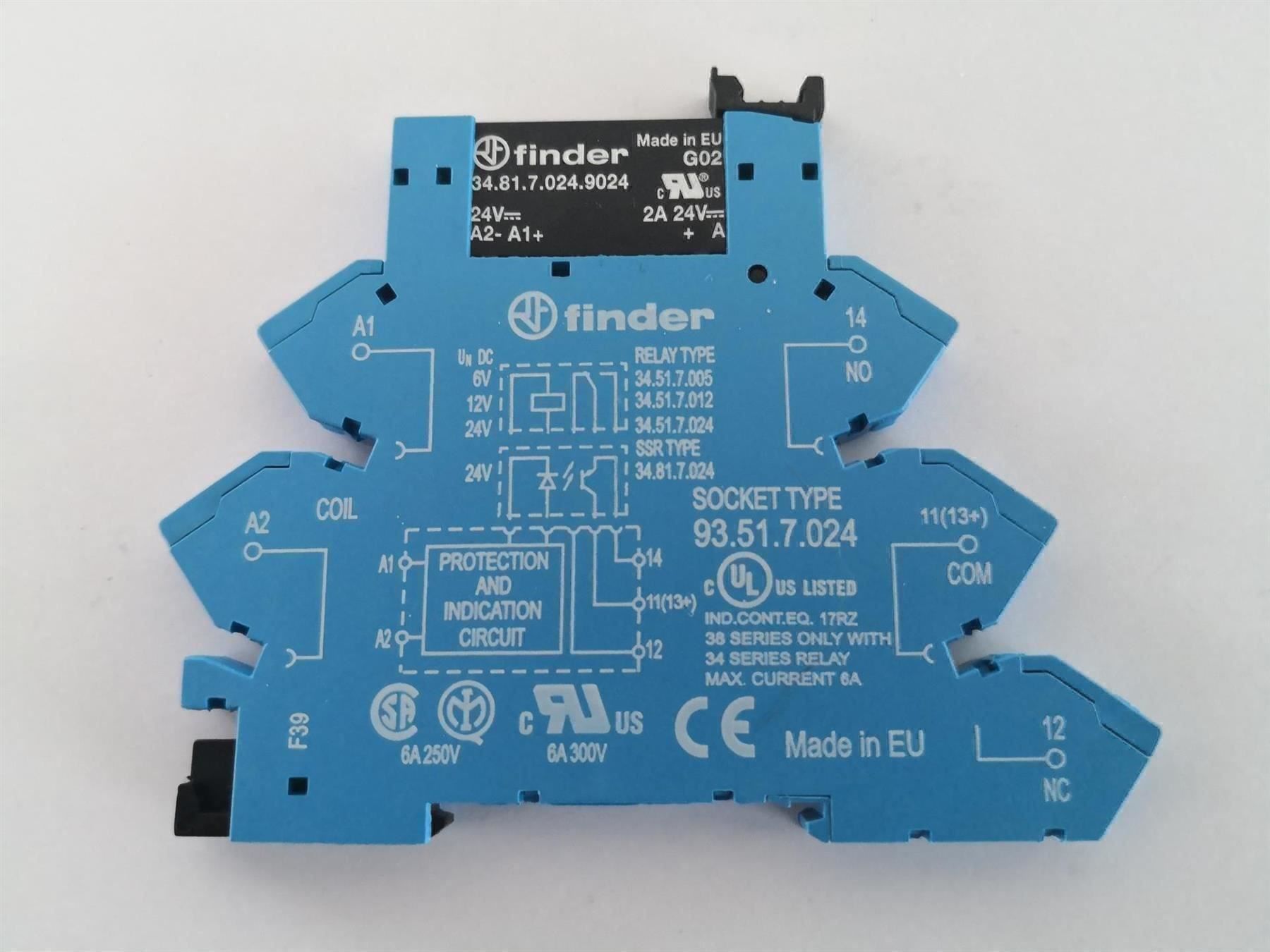 Elektronikbauteile: Finder Halbleiter-Relais 24VDC 2A inkl. Sockel – Neu (gemäss Beschreibung) aus Igis von Mfsi