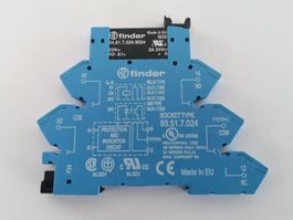 Finder Halbleiter-Relais 24VDC 2A inkl. Sockel