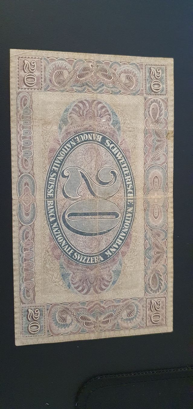 Banconote: 20 Franken Note Typ Vreneli (1922) – Usato da Baden venduto da chris94 3