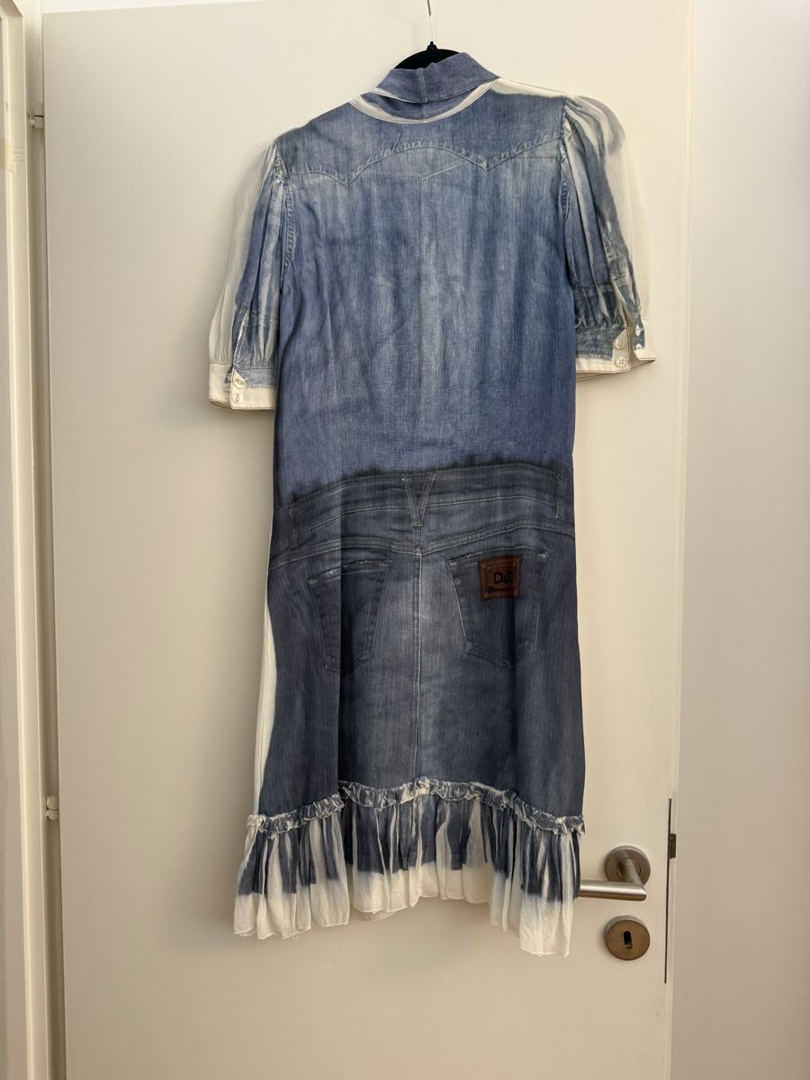 Dolce & Gabbana Vestiti: Robe D&G en soie effet Denim  Taille 42 IT – Usato da La Croix-de-Rozon venduto da ben_9qlz 3