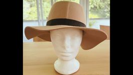 Schicker Hut beige, Filzhut, Gr. 56, Herbst Trend