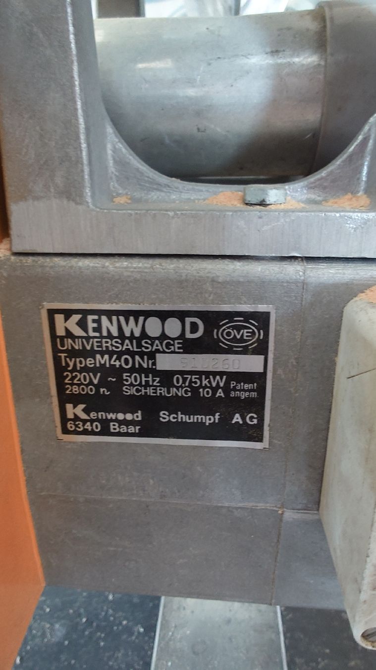 Seghe: Kenwood Universalsäge Type M40. – Usato da Bolken venduto da WHITE-1 4