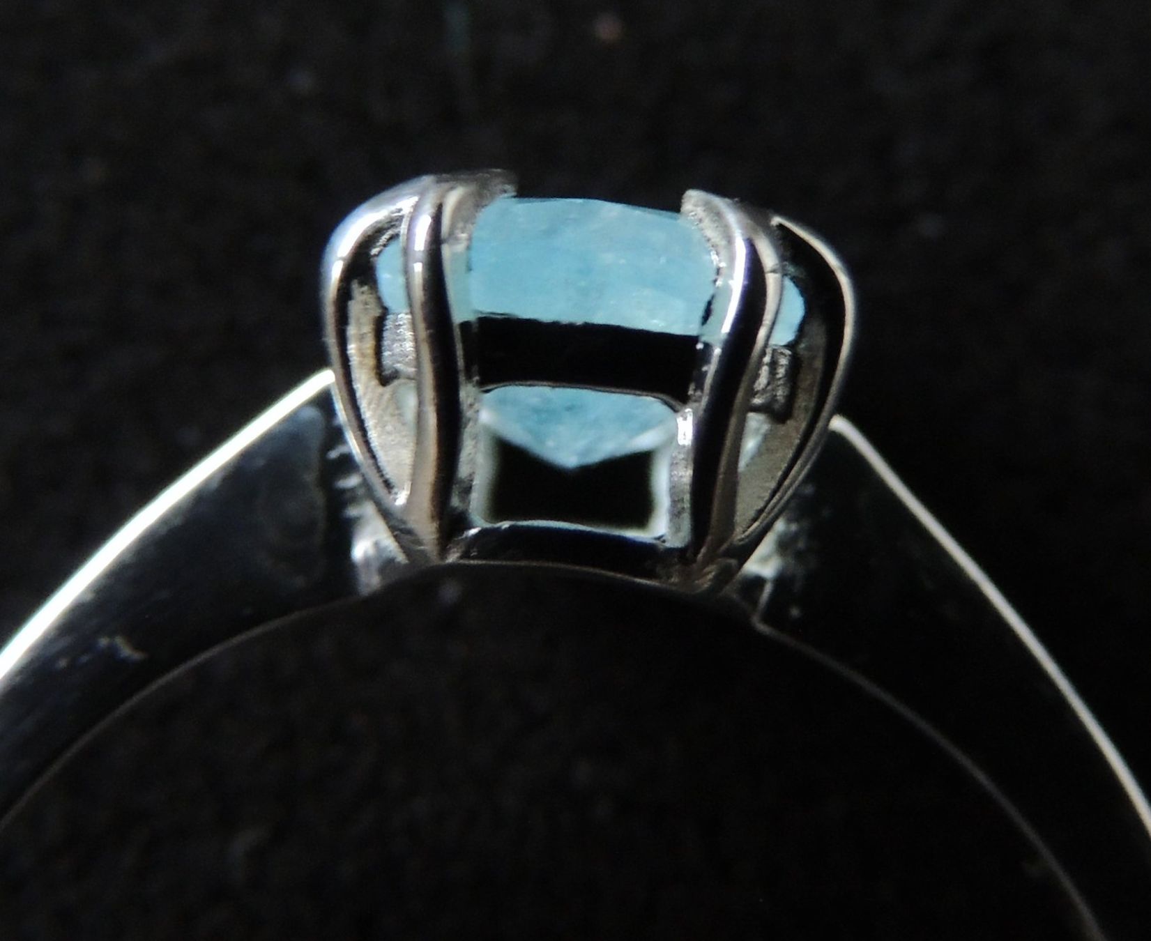 Anelli: Aquamarin Silber 925 Fingerring Gr. 56 – Nuovo (secondo la descrizione) da Waldenburg venduto da schaller707 4